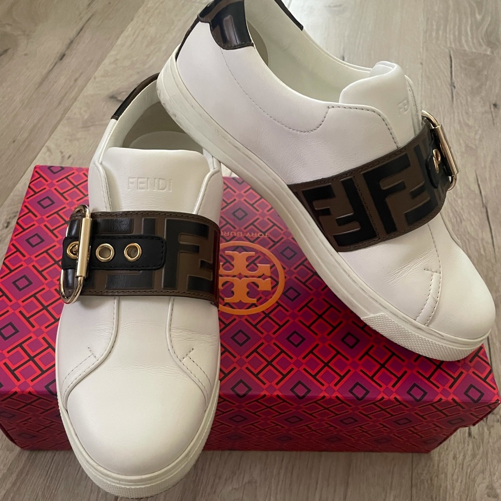 ***SOLD-Fendi Signature Pearland sneakers, 6.5